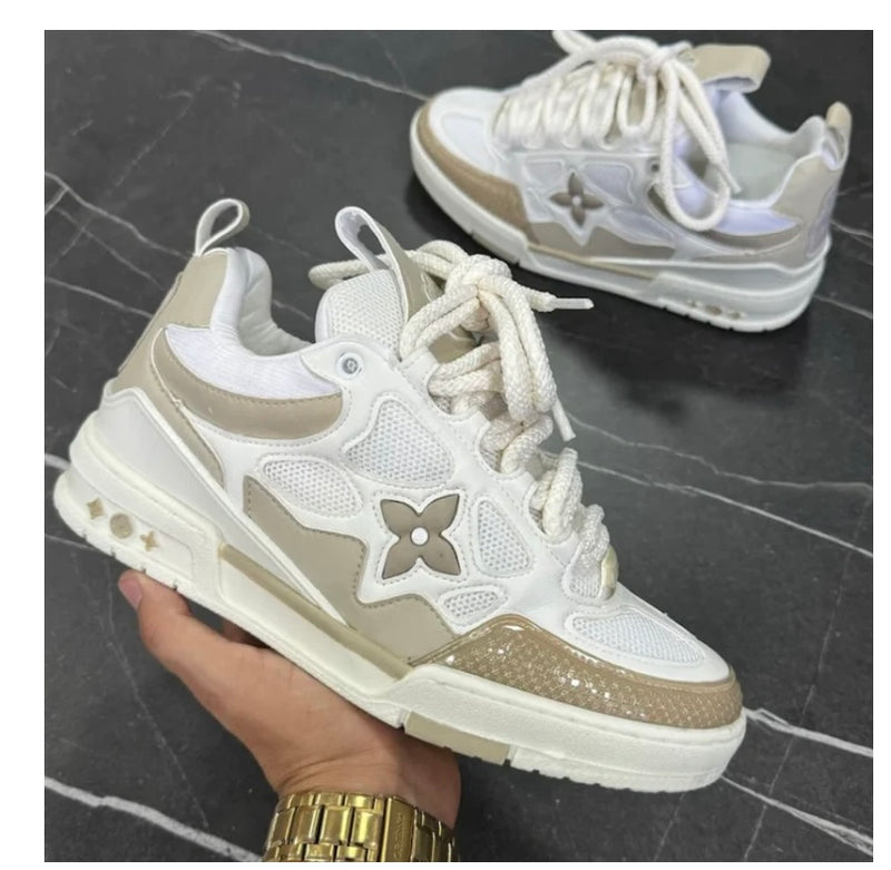 Louis vuitton skate sneak Bege
